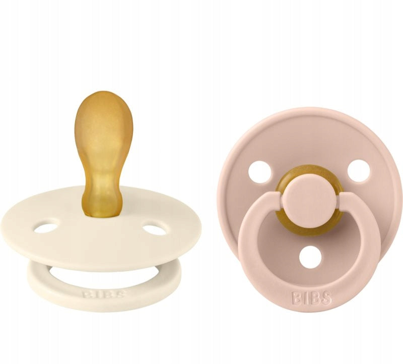 BIBS COLOUR fopspenen 2-pack rubber 6mnd+ SYMMETRISCH