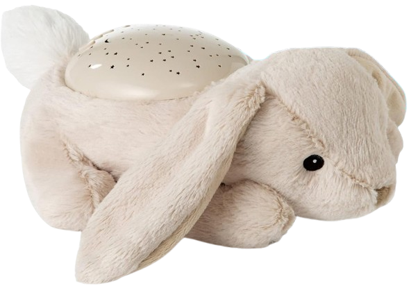 CLOUD B Dream Buddies jucărie de alint cu proiector de stele IEPURAȘUL BENNY 31 cm