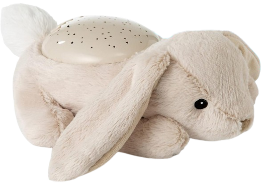 CLOUD B Dream Buddies Sternenlicht-Projektor Kuscheltier HASE BENNY 31 cm