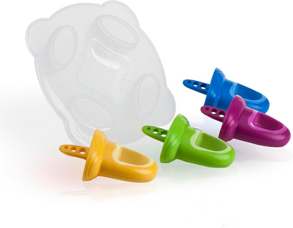 NUBY formă pentru înghețată în formă de suzetă 4 bucăți + tavă pentru congelare