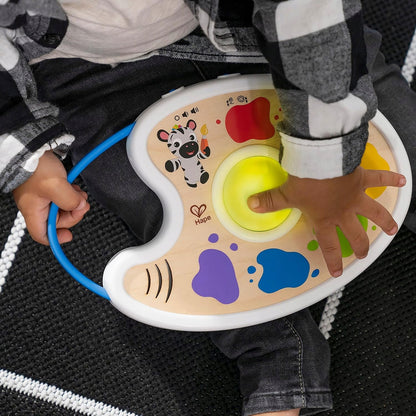 HAPE Magic Touch paleta de pintura musical en 3 idiomas 17,5 x 27 cm