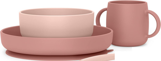 SUAVINEX Selection set di stoviglie in silicone 3 pezzi 4m+