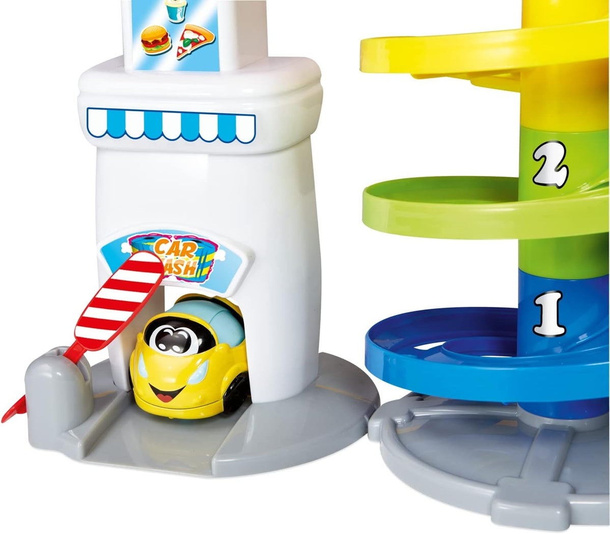 CHICCO meerlaagse parkeerplaats 37 cm + Turbo Ball auto