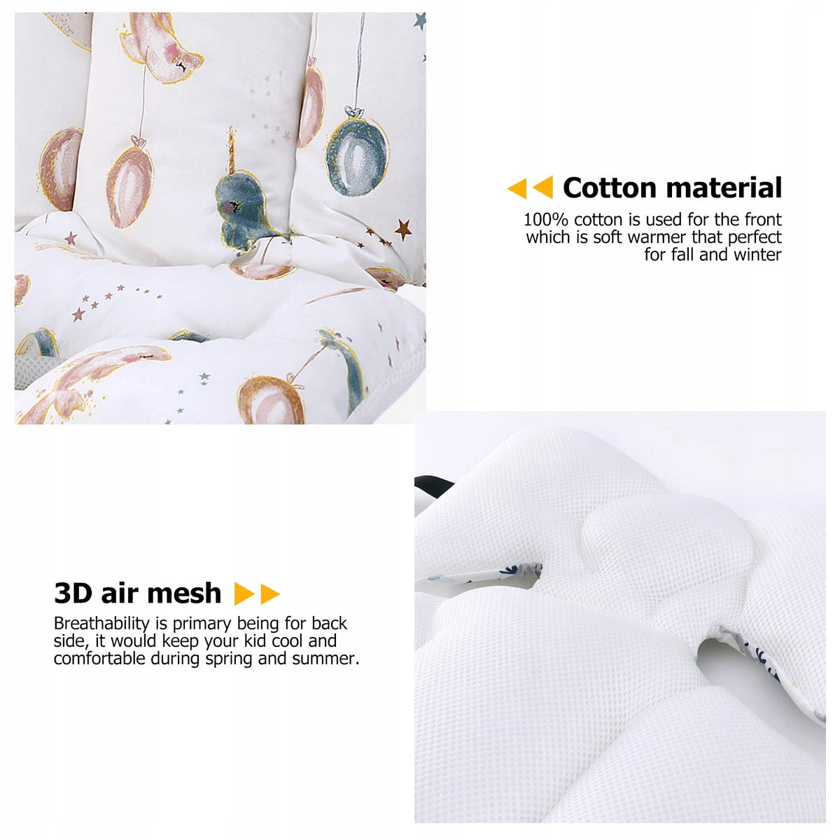 MIRACLE BABY wkładka oddychająca do wózka spacerowego – zdjęcie produktu 3