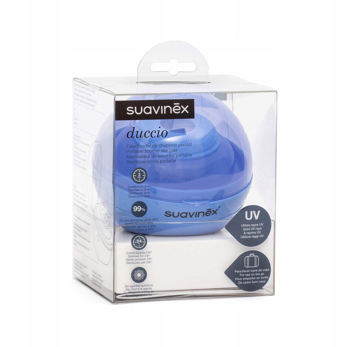 SUAVINEX Duccio UV-Sterilisator für Schnuller 9 cm