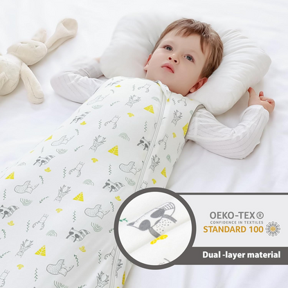 MOSEBEARSzip-up sleeping bag2.5 TOGsize 18-36 months100% cottonnew condition, replacement packaging possible