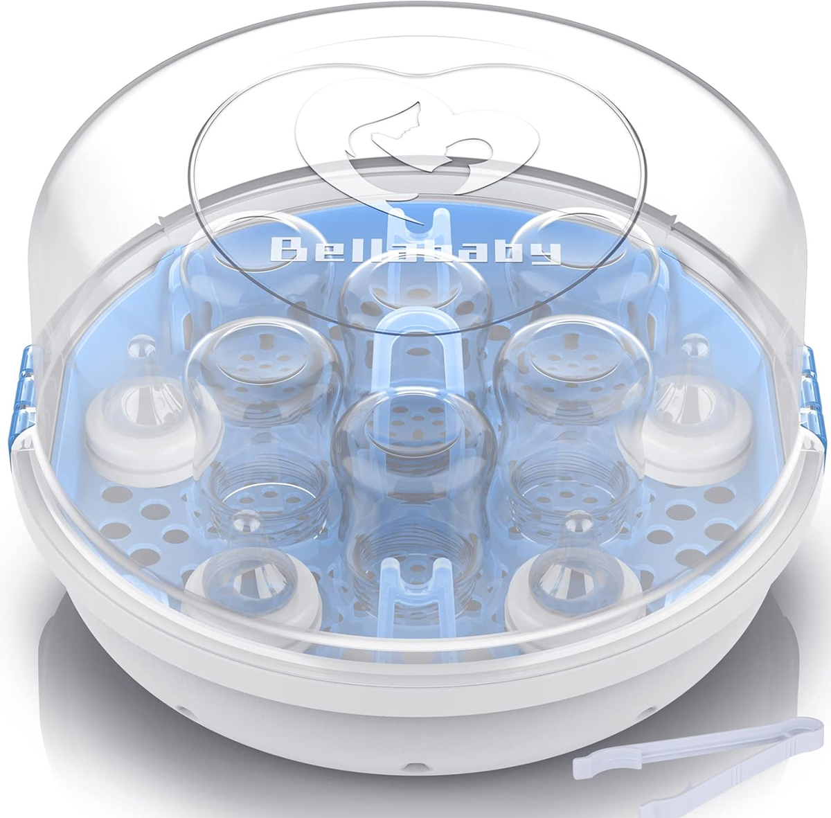 BELLABABY BLA8913 microwave sterilizer + tongs