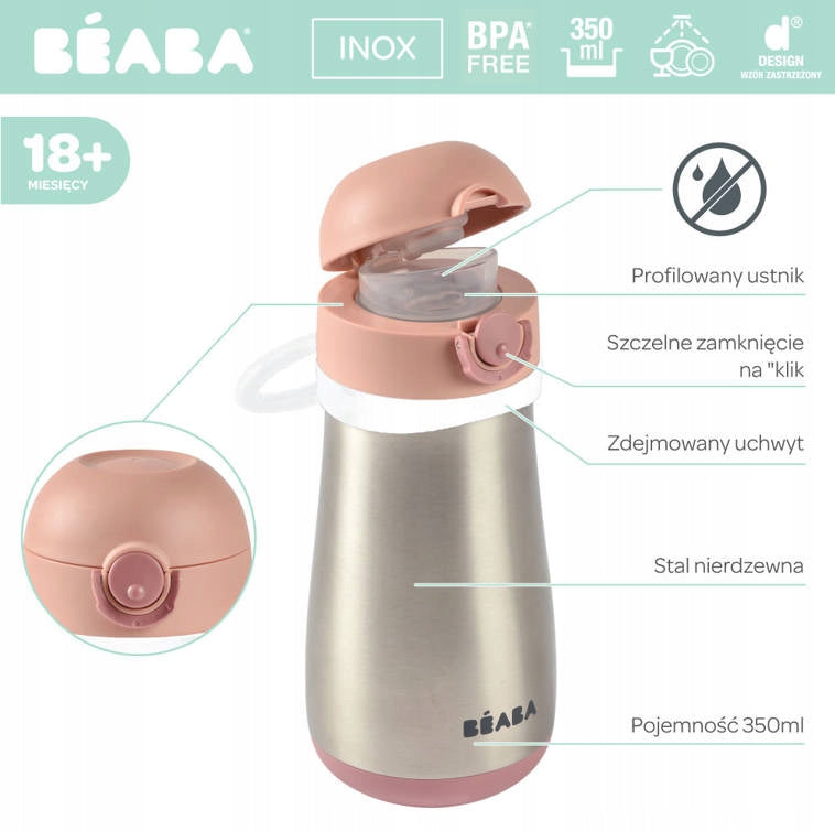 BEABA thermosfles van staal 350 ml