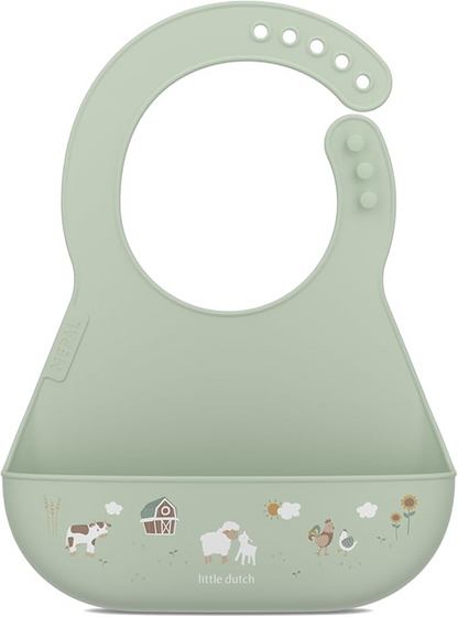MEPAL bavaglino in silicone con tasca 6-24 mesi
