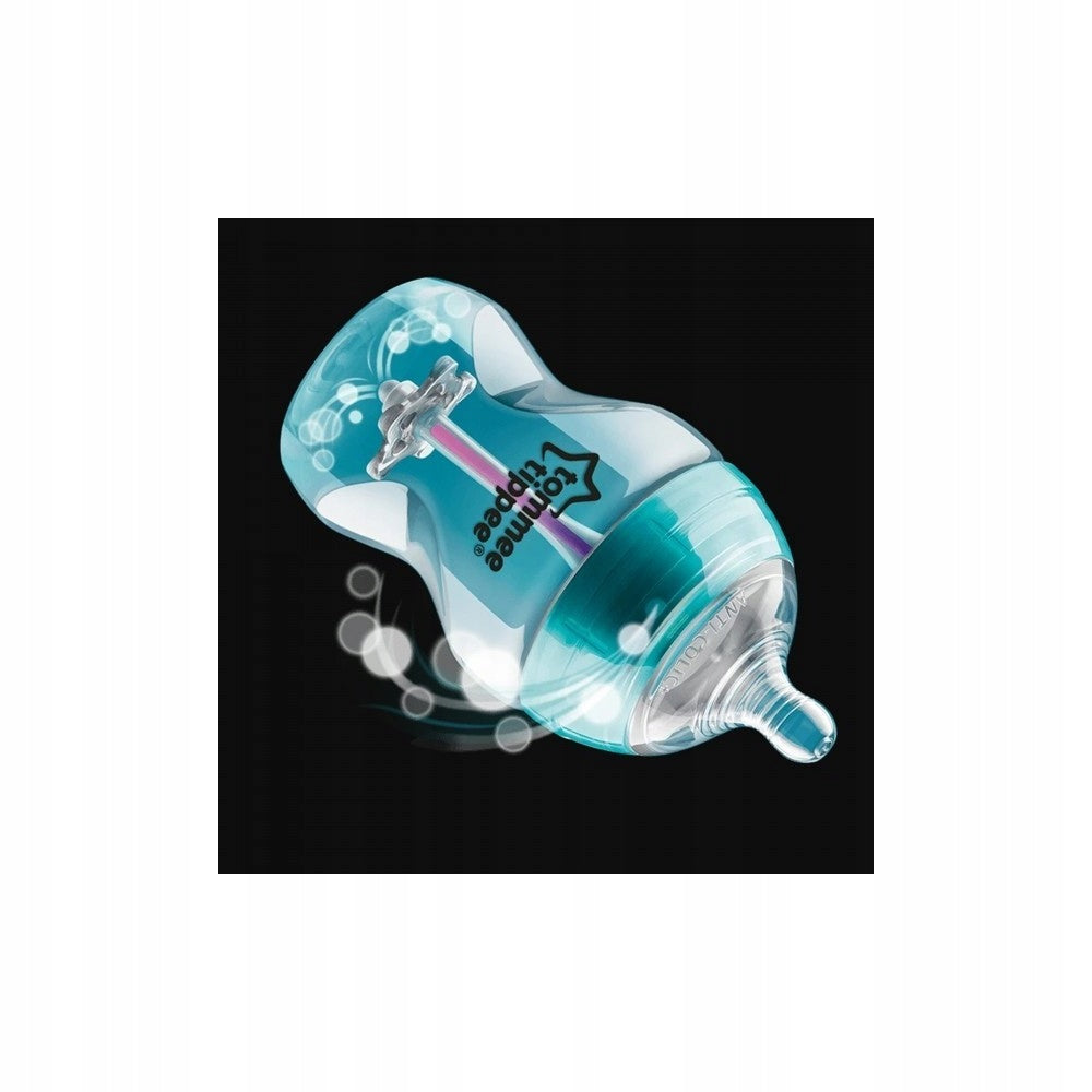 TOMMEE TIPPEE zestaw startowy advanced anti-colic 0+ butelka antykolkowa 260 ml z systemem odpowietrzania