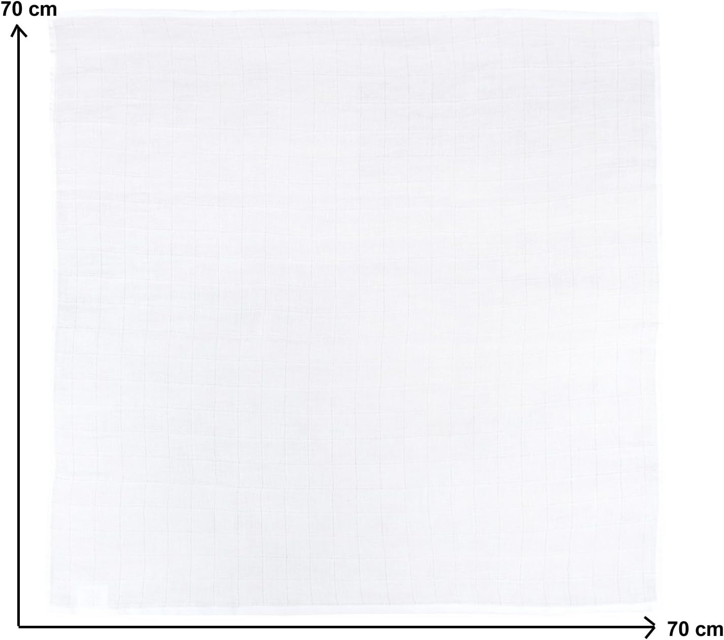 NATUREMARK pieluchy muślinowe 70cm x 70cm x9szt – zdjęcie produktu 3
