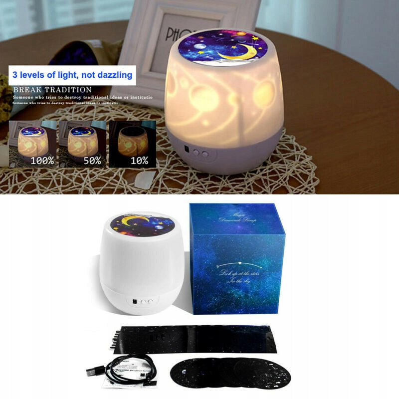 SPECIAL SWEETprojector lampcolour whitedimensions 13 x 12 cmpowered by USB cable (supplied)materials ABS, PCas