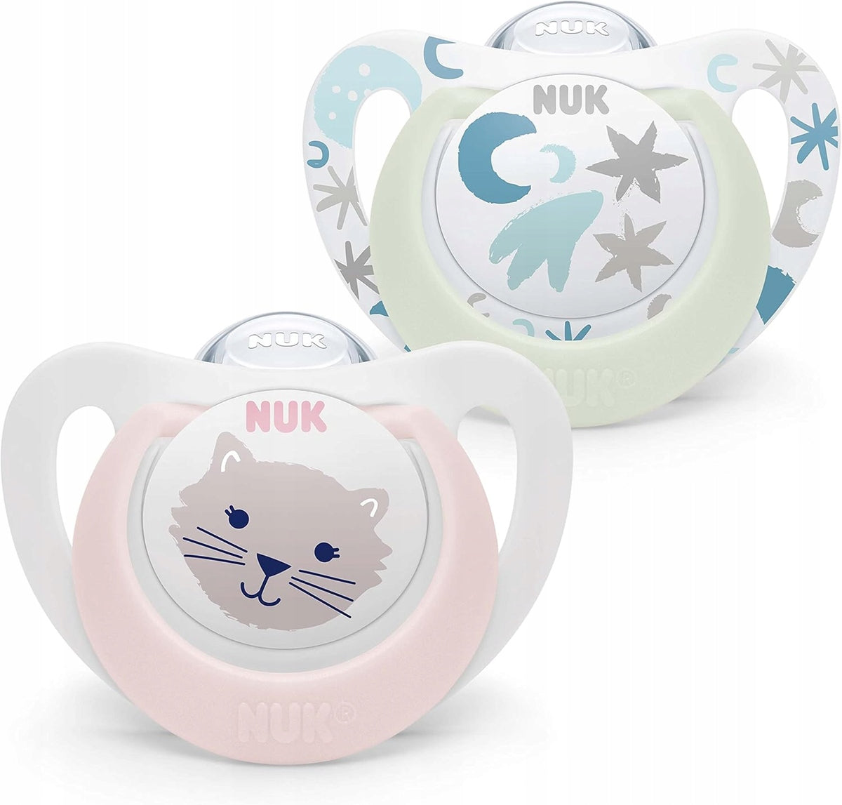 NUK STAR Day&Night sucette apaisante x2 0-6mois