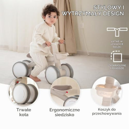 KikkaBoo ZIPI bici senza pedali per bambini 1-3 anni
