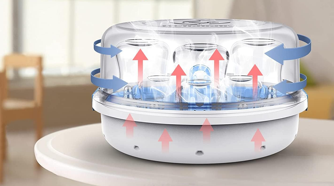 BELLABABY BLA8913 microwave sterilizer + tongs