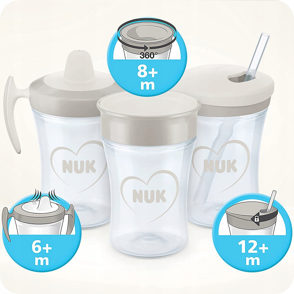 NUK Magic Cup KUBEK NIEKAPEK 230 ml ustnik 360 stopni – zdjęcie produktu 5