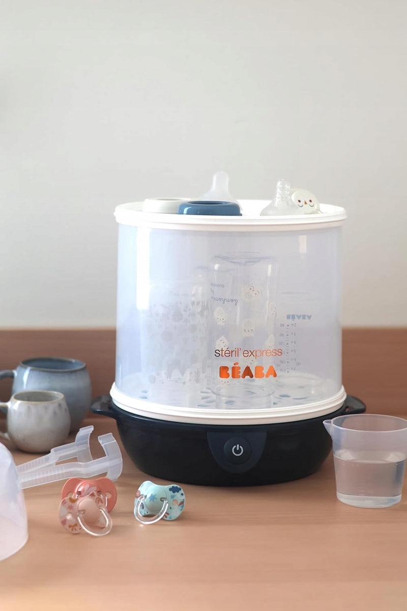 BEABA Steril'Express 2w1 STERYLIZATOR PAROWY + szczypce i miarka – zdjęcie produktu 5