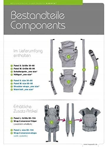 HOPPEDIZ NABACA ergonomische drager SET basic