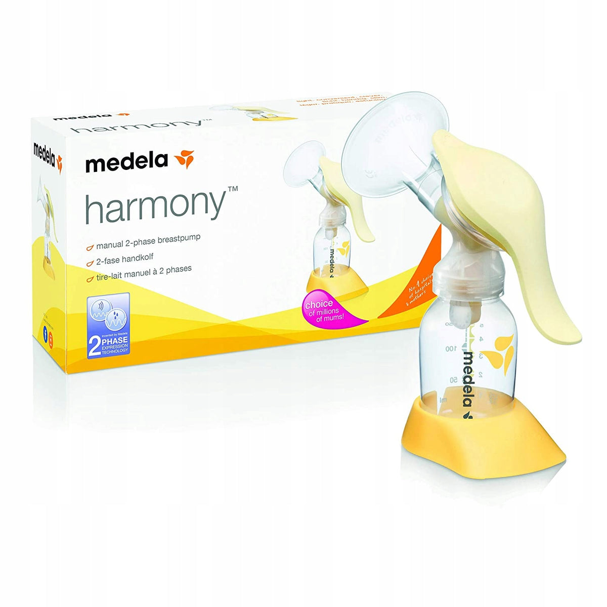 MEDELA Harmony 005.2052 handmatige 2-fasenborstkolf U