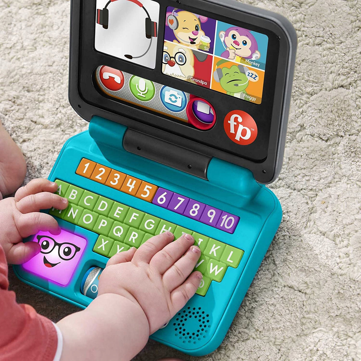 FISHER-PRICE laptop interaktywny J.NIEMIECKI 6m+ – zdjęcie produktu 4