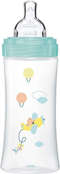 DODIE biberón 330 ml tetina 3 flujo rápido 6 m+