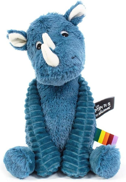 LES DEGLINGOS Ptipotos rhinoceros cuddly toy