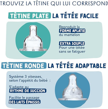 DODIE tetină pentru biberon x4 mărimea 3 vârsta 6 luni+ anticolici