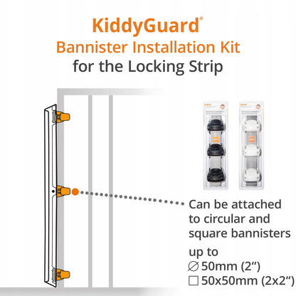 LASCAL KiddyGuard set de protectores para escaleras con cinta de cierre 14-50 mm