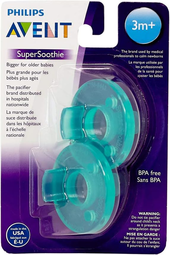 PHILIPS AVENT Soothie smoczki x 2 3-18msc, silikonowe smoczki uspokajające BPA free dla niemowląt