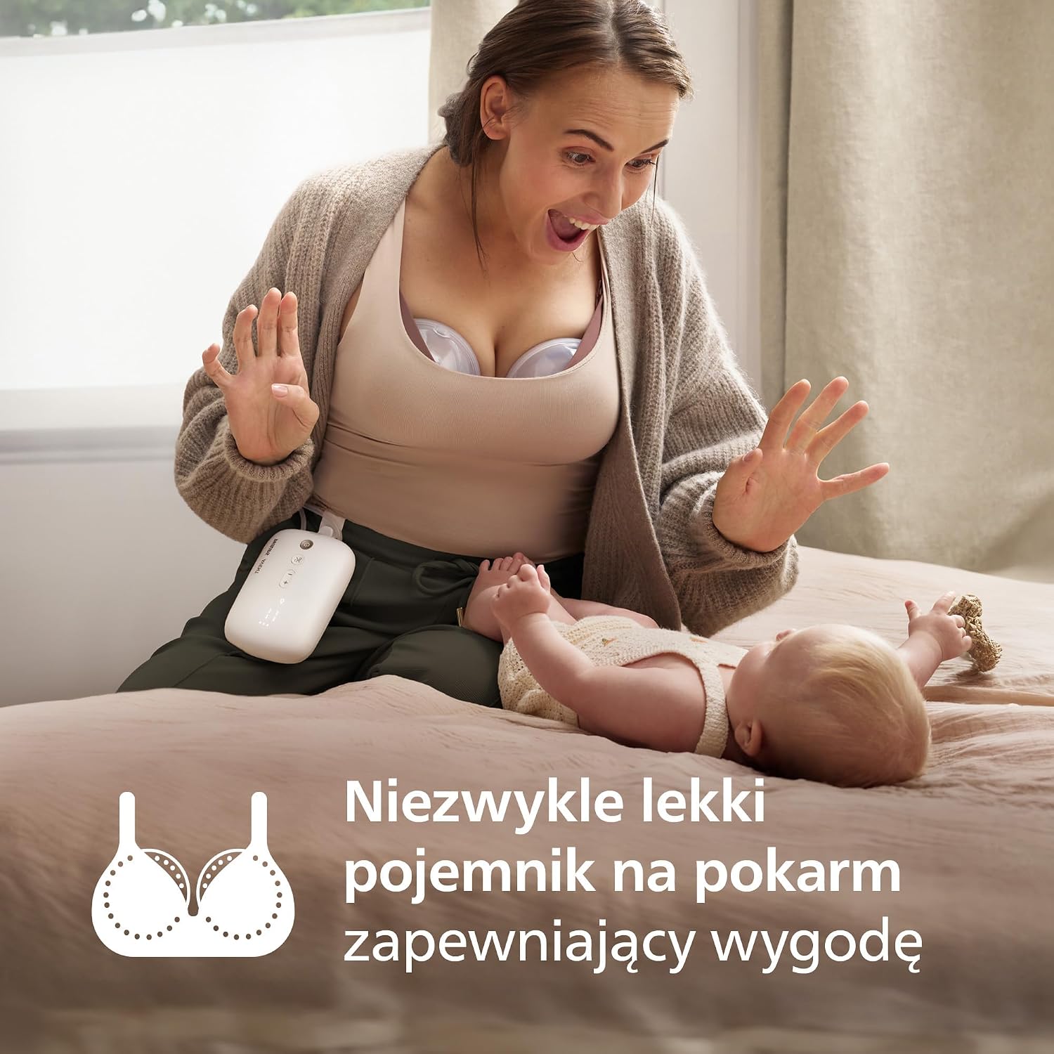 PHILIPS AVENT podwójny laktator muszlowy HANDS-FREE SCD553/11 – zdjęcie produktu 3