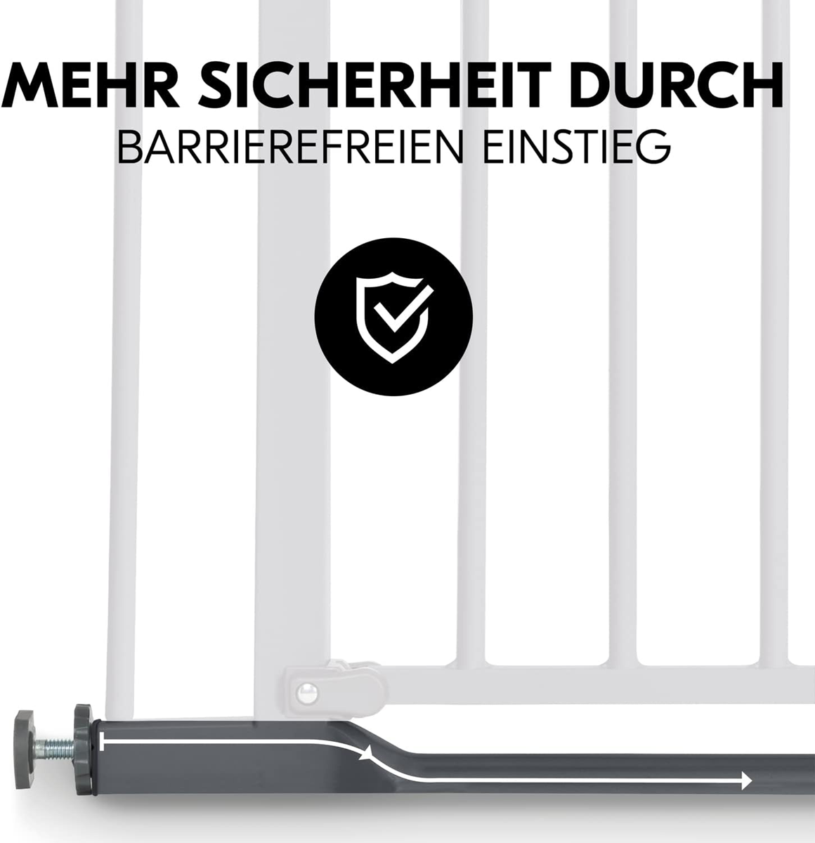 HAUCK Clear Step cancello per scale montaggio senza fori 96-101