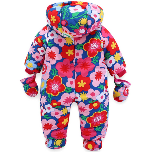 JIAMY tuta invernale con cappuccio 18-24 mesi + guanti e scarpine