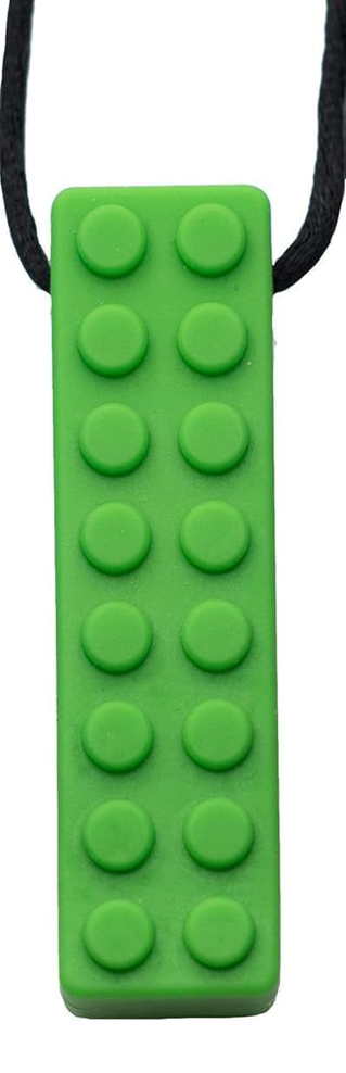 TILCARE Chew Chew naszyjnik gryzak uspokajający 1,8 x 6,4 cm ZIELONY