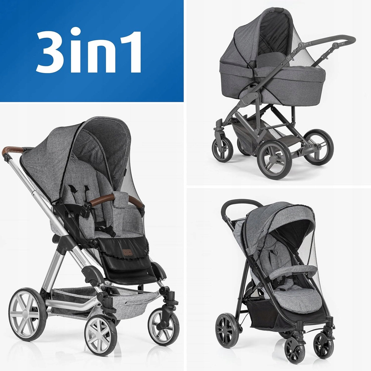 REER BiteSafe Moskitonetz für Kinderwagen, Buggys und Sportwagen
