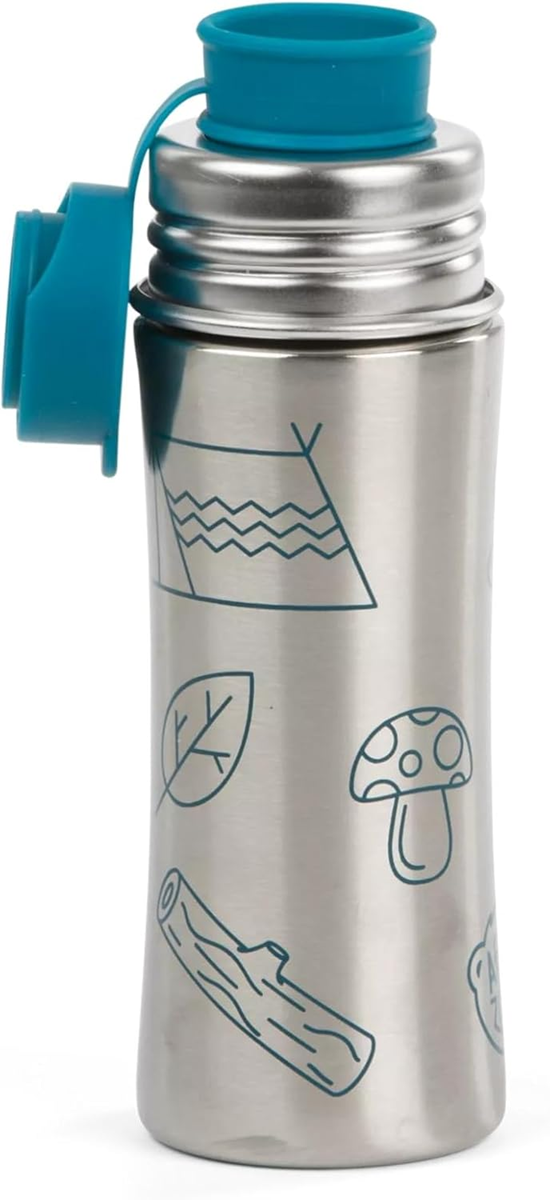 AFFENZAHN Trinkflasche aus Edelstahl für kalte Getränke 330 ml 18 cm