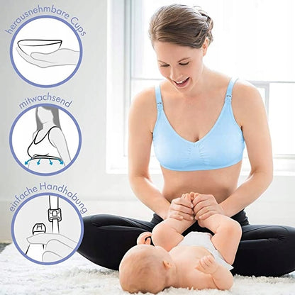MEDELA sujetador de lactancia COMFORT + discos absorbentes talla S
