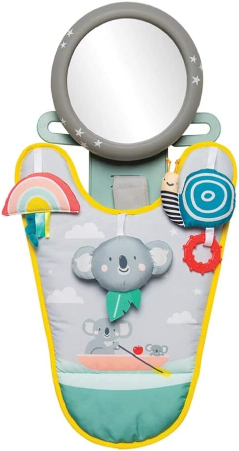 TAF TOYS koala lusterko centrum aktywności do auta, wielokolorowe, BPA free, dla dzieci 12 msc+