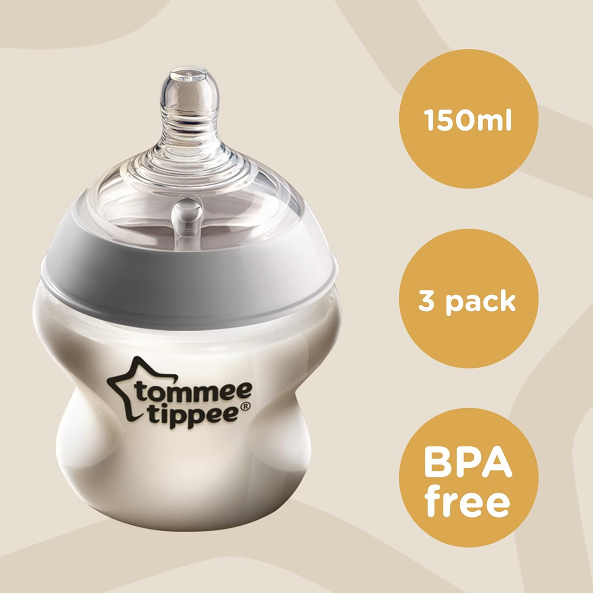 TOMMEE TIPPEE Flaschenset Closer to Nature 3x 150ml