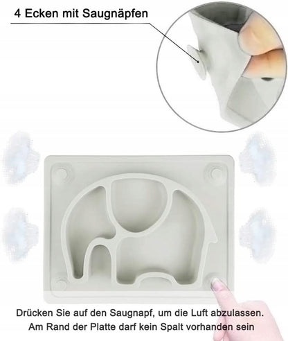 SILVIO3-chambered plate integrated into the matMaterial siliconeBPA-freeGood, new condition, replacement