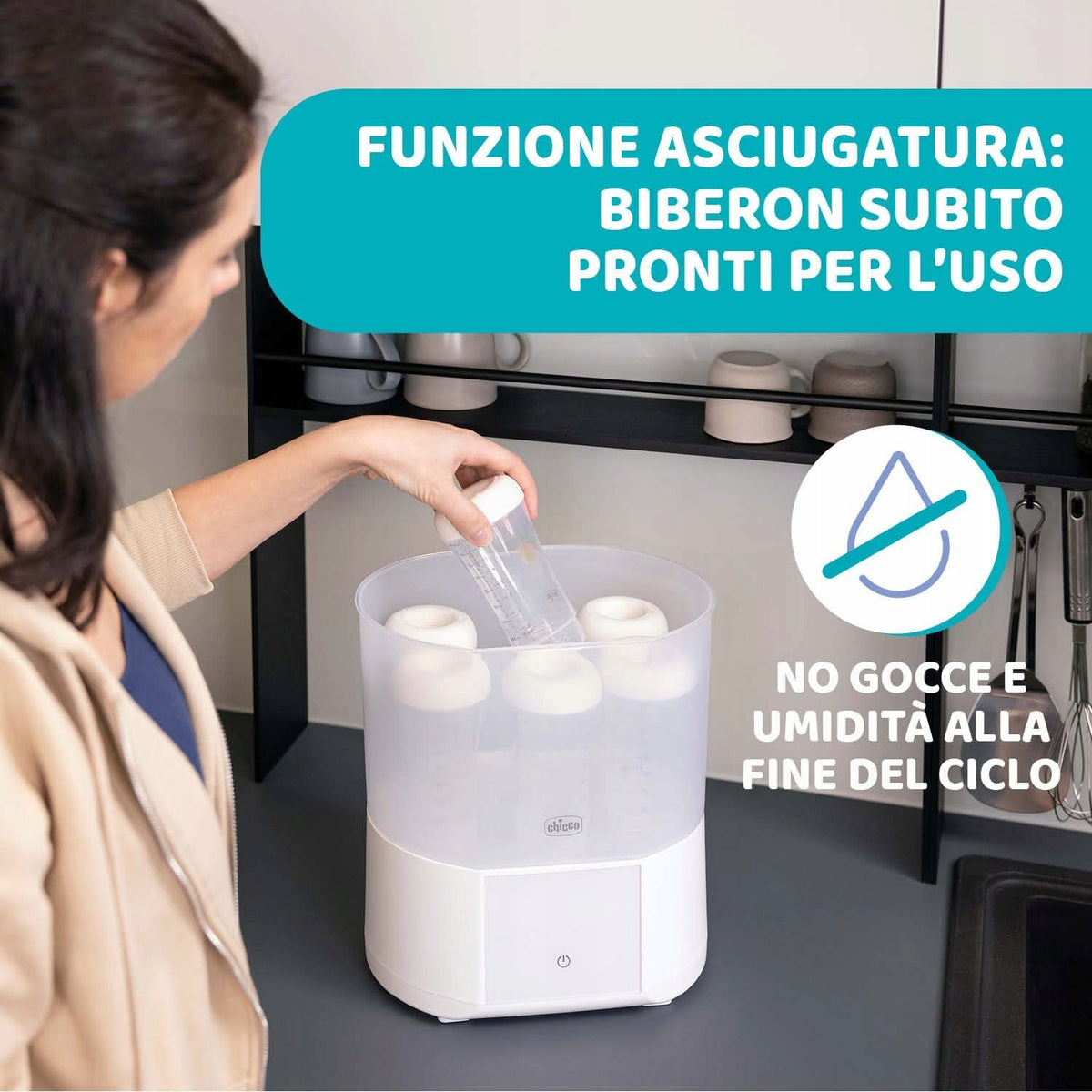 CHICCO sterylizator parowy z suszarką All in One – zdjęcie produktu 4