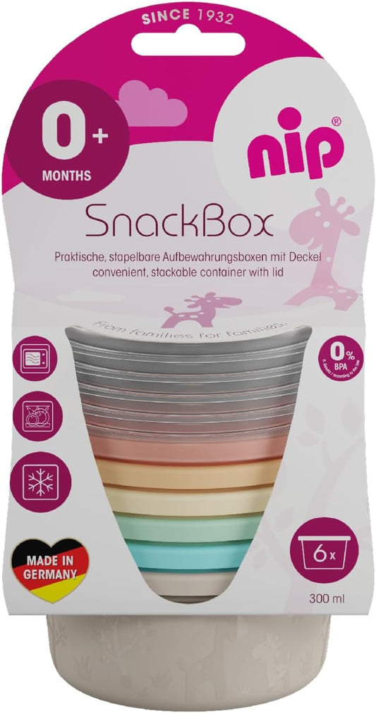 NIP Snackbox bakje met deksel 6 x 300ml