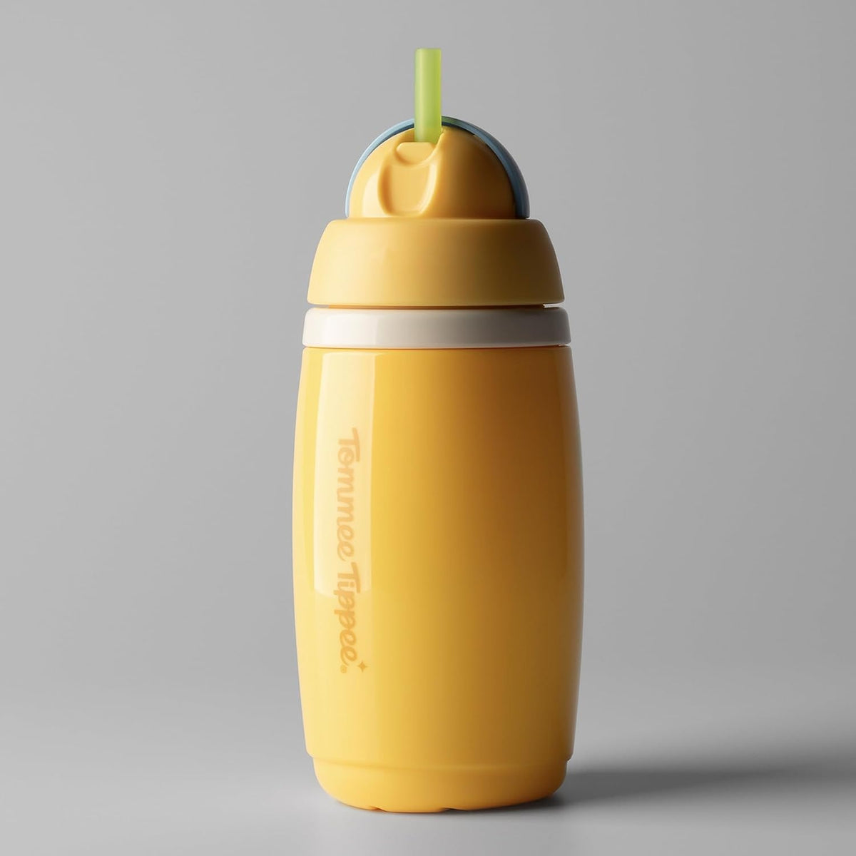 TOMMEE TIPPEE Active Straw Cup kubek bidon ze słomką 266 ml 12 m+ – żółto-niebieski pojemność 266 ml – zdjęcie 2