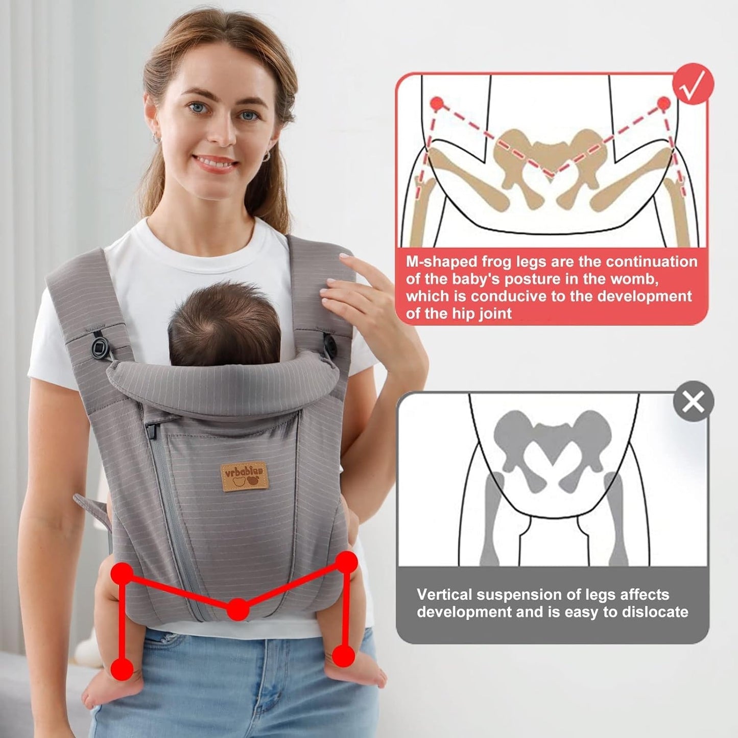 VRBABIES nosidełko ergonomiczne – zdjęcie produktu 3