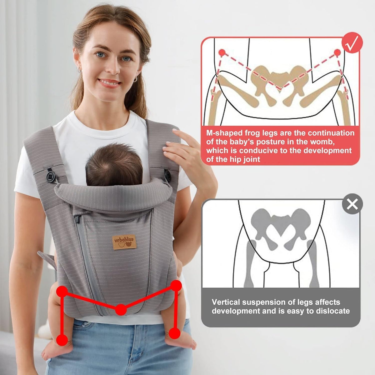 VRBABIES nosidełko ergonomiczne – zdjęcie produktu 3