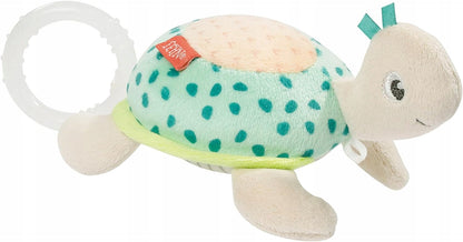 FEHN turtle cuddly toy with music box