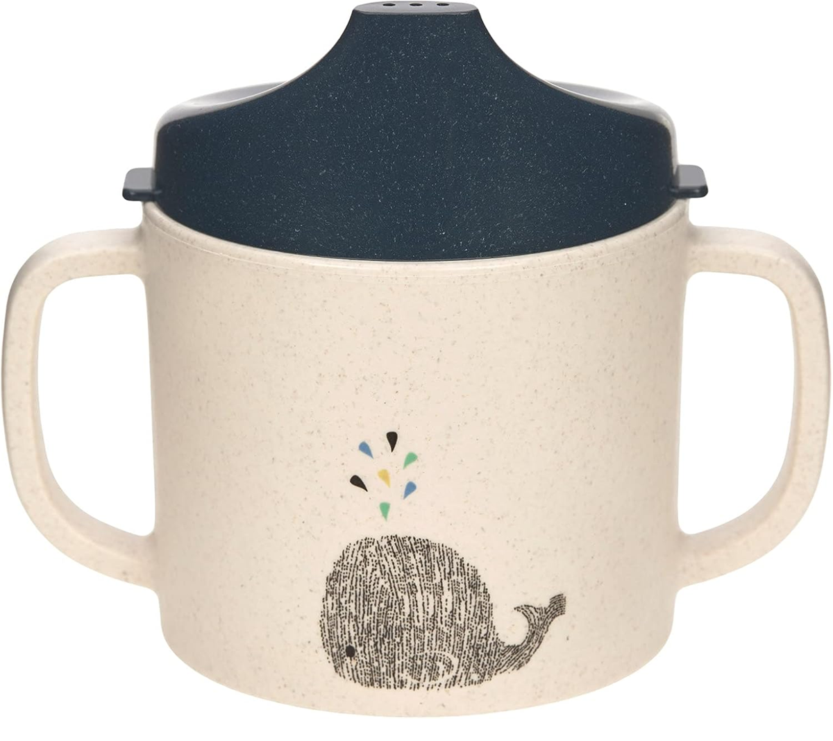 LASSIG Sippy Cup Little Water Whale чашка с накрайник 150 ml 6 m+