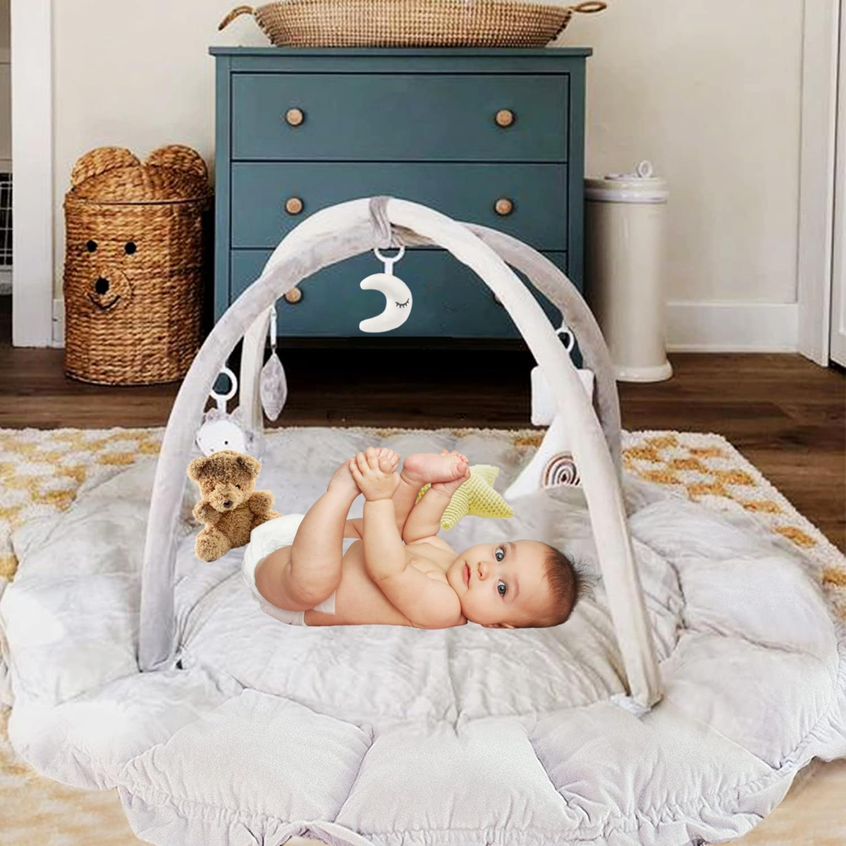 YUMBOT educatief speelkleed + 5-in-1 hangers