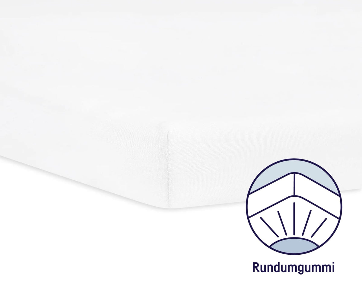Julius Zöllner white fitted jersey sheet 50x100 cm