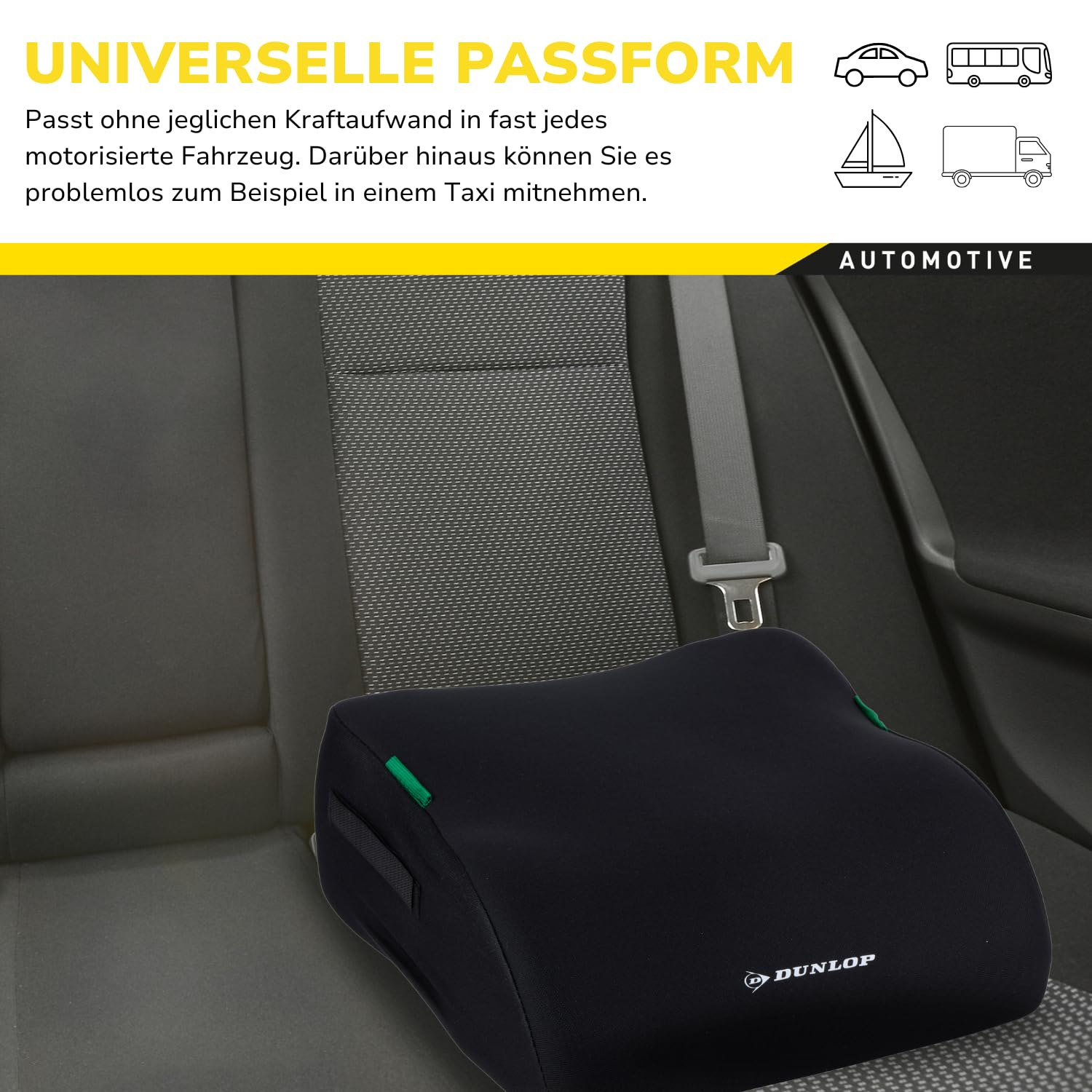 DUNLOP Car Booster fotelik samochodowy podwyższający 135-150 cm – zdjęcie produktu 3