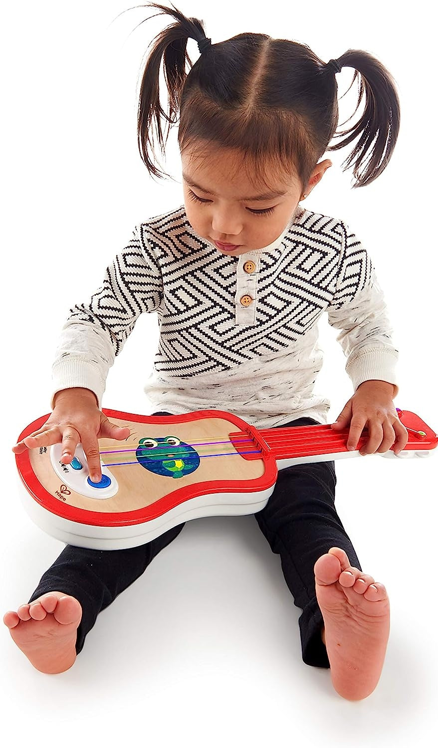 HAPE Baby Einstein ukulele 43 cm legno, plastica